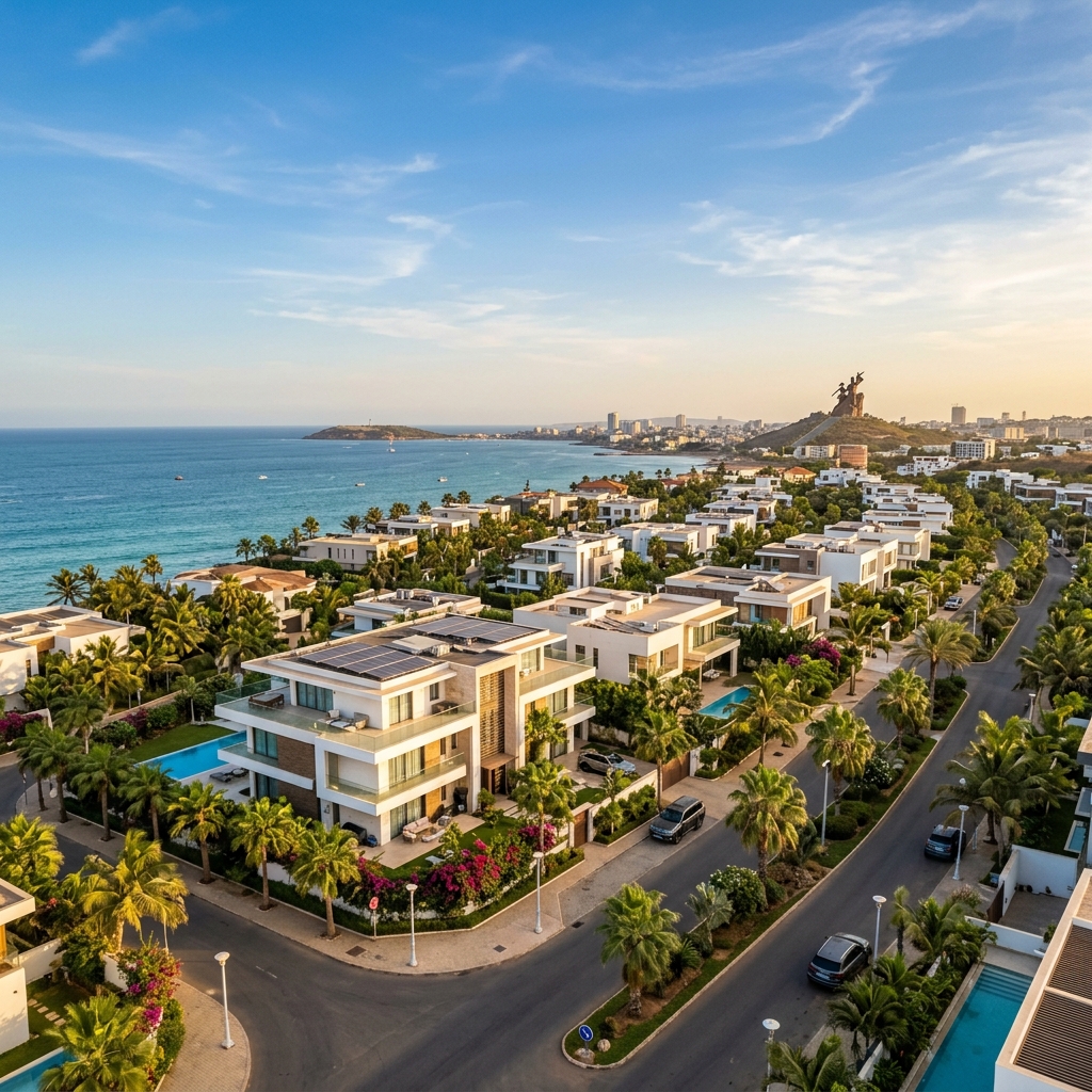 Quartier résidentiel au Sénégal